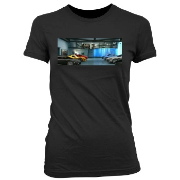 Test Drive Unlimited Women's Junior Cut Crewneck T-Shirt