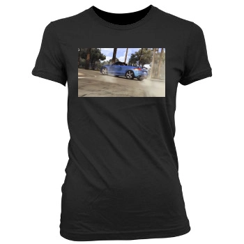 Test Drive Unlimited Women's Junior Cut Crewneck T-Shirt