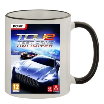 Test Drive Unlimited 11oz Colored Rim & Handle Mug