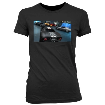 Test Drive Unlimited Women's Junior Cut Crewneck T-Shirt