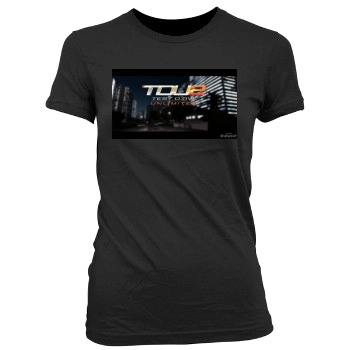 Test Drive Unlimited Women's Junior Cut Crewneck T-Shirt