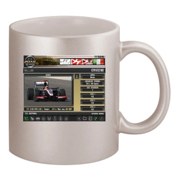 F1 PMT F1R 11oz Metallic Silver Mug