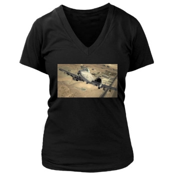 Tom Clancys H.A.W.X. 2 Women's Deep V-Neck TShirt