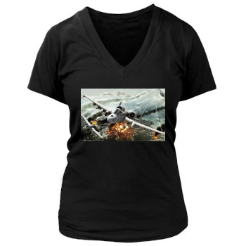 Tom Clancys H.A.W.X. 2 Women's Deep V-Neck TShirt