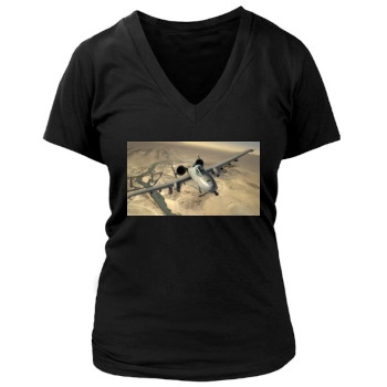 Tom Clancys H.A.W.X. 2 Women's Deep V-Neck TShirt