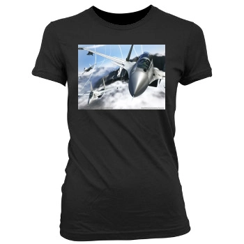 Tom Clancys H.A.W.X. 2 Women's Junior Cut Crewneck T-Shirt