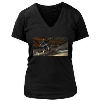 Skate 3 Women's Deep V-Neck TShirt