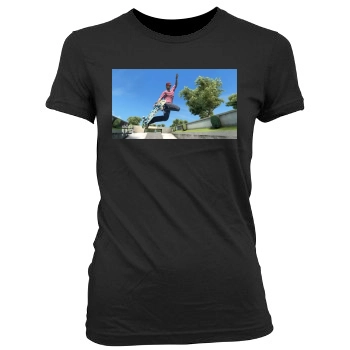 Skate 3 Women's Junior Cut Crewneck T-Shirt