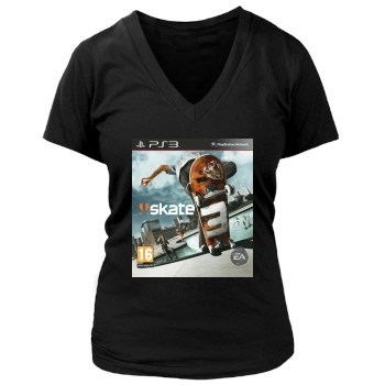 Skate 3 Women's Deep V-Neck TShirt