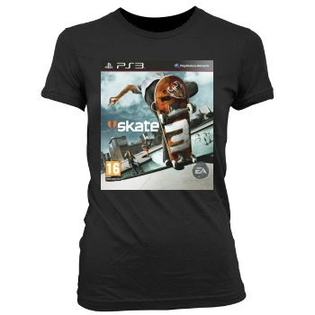 Skate 3 Women's Junior Cut Crewneck T-Shirt