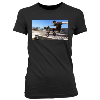 Skate 3 Women's Junior Cut Crewneck T-Shirt