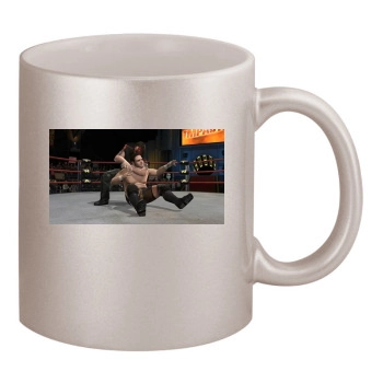 TNA Impact Cross The Line 11oz Metallic Silver Mug