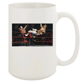 TNA Impact Cross The Line 15oz White Mug