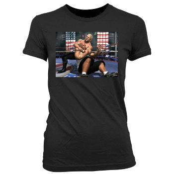 TNA Impact Cross The Line Women's Junior Cut Crewneck T-Shirt