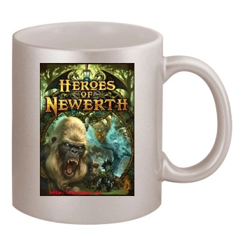 Heroes Of Newerth Russian LAN 11oz Metallic Silver Mug