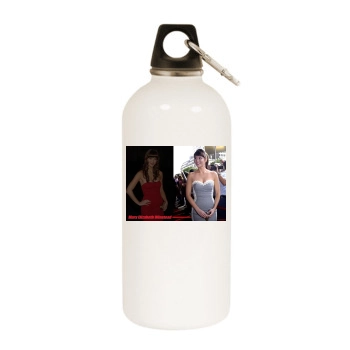 Mary Elizabeth Winstead White Water Bottle With Carabiner