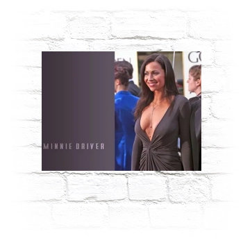 Minnie Driver Metal Wall Art