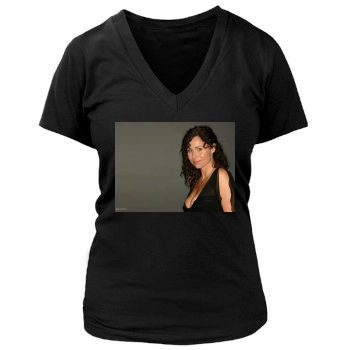 Minnie Driver Women's Deep V-Neck TShirt