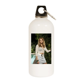 Amanda Righetti White Water Bottle With Carabiner