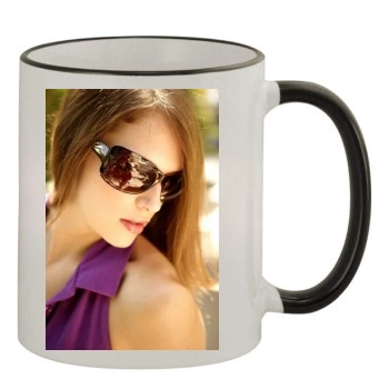 Amanda Righetti 11oz Colored Rim & Handle Mug