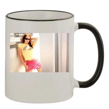 Amanda Righetti 11oz Colored Rim & Handle Mug