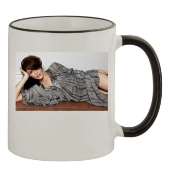 Amanda Righetti 11oz Colored Rim & Handle Mug