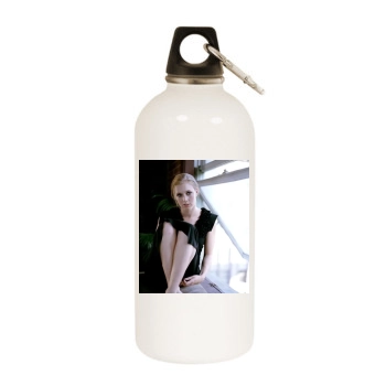 Amy Adams White Water Bottle With Carabiner