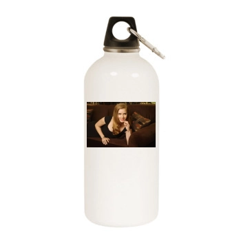 Amy Adams White Water Bottle With Carabiner