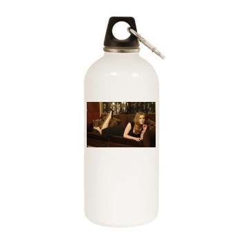 Amy Adams White Water Bottle With Carabiner