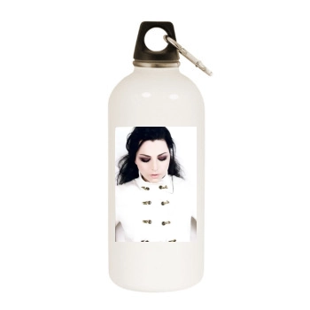 Amy Lee White Water Bottle With Carabiner