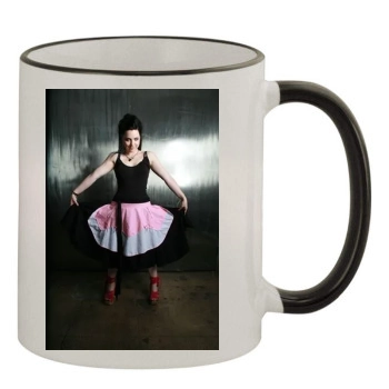 Amy Lee 11oz Colored Rim & Handle Mug