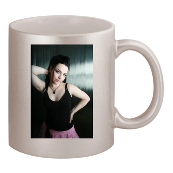 Amy Lee 11oz Metallic Silver Mug