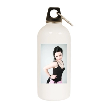 Amy Lee White Water Bottle With Carabiner