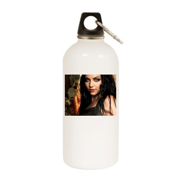 Amy Lee White Water Bottle With Carabiner