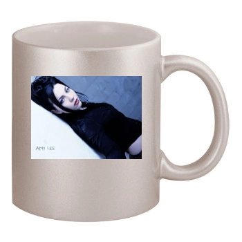 Amy Lee 11oz Metallic Silver Mug