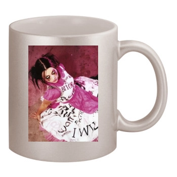 Amy Lee 11oz Metallic Silver Mug