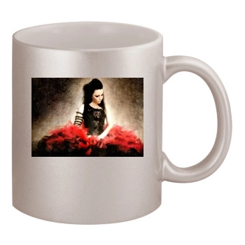 Amy Lee 11oz Metallic Silver Mug