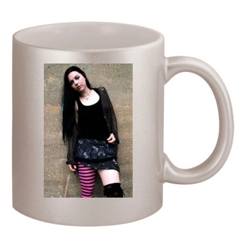 Amy Lee 11oz Metallic Silver Mug