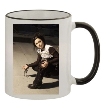 Amy Lee 11oz Colored Rim & Handle Mug