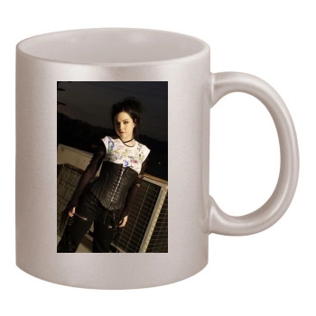 Amy Lee 11oz Metallic Silver Mug