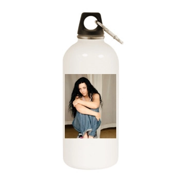 Amy Lee White Water Bottle With Carabiner