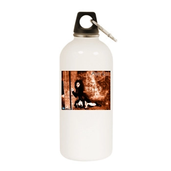 Amy Lee White Water Bottle With Carabiner