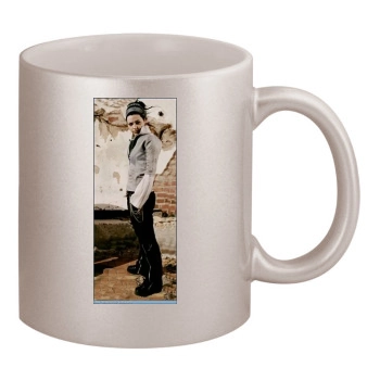 Amy Lee 11oz Metallic Silver Mug