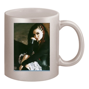 Amy Lee 11oz Metallic Silver Mug