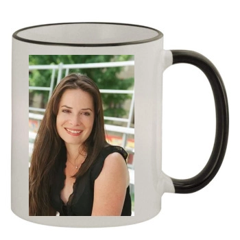 Holly Marie Combs 11oz Colored Rim & Handle Mug