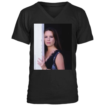 Holly Marie Combs Men's V-Neck T-Shirt