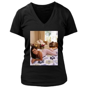 Holly Marie Combs Women's Deep V-Neck TShirt