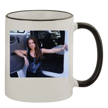 Holly Marie Combs 11oz Colored Rim & Handle Mug