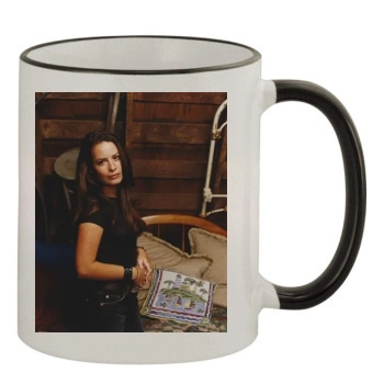 Holly Marie Combs 11oz Colored Rim & Handle Mug