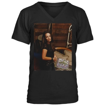 Holly Marie Combs Men's V-Neck T-Shirt